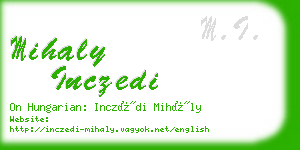 mihaly inczedi business card